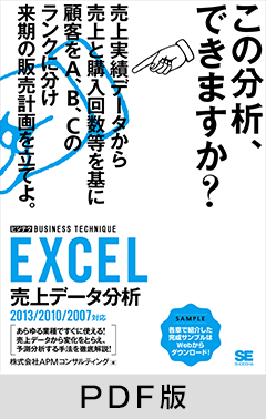 EXCEL売上データ分析 ［ビジテク］ 2013/2010/2007対応 【PDF版】