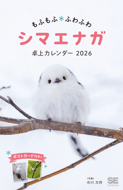 もふもふふわふわシマエナガ 卓上カレンダー 2026 ポストカード付き